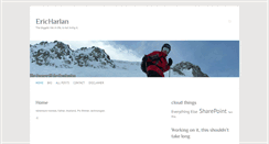 Desktop Screenshot of ericharlan.com